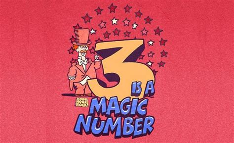 Three is a magic number schoolhouse rock